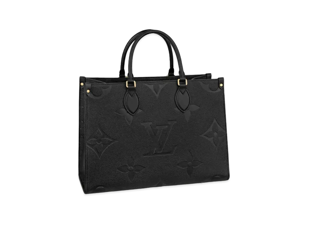 ルイヴィトン  オンザゴー MM モノグラム・アンプラント "ノワール" M45595