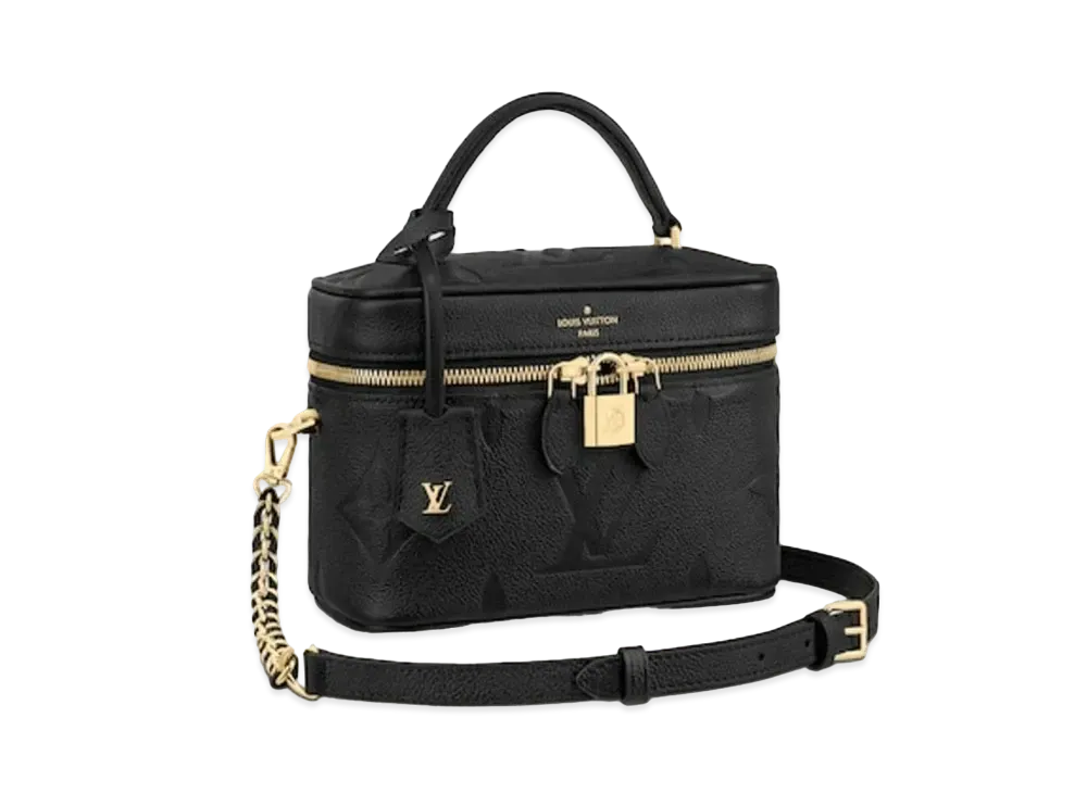 Louis Vuitton Monogram Empreinte Leather Vanity PM "Noir"