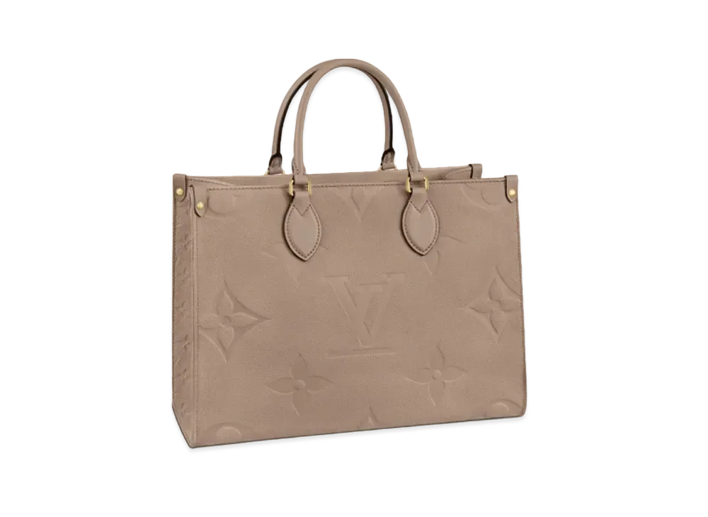Louis Vuitton Monogram Empreinte Leather OnTheGo GM "Turtledove"