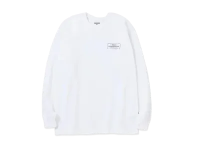 NEIGHBORHOOD BAR & SHIELD / C-TEE . LS "White"