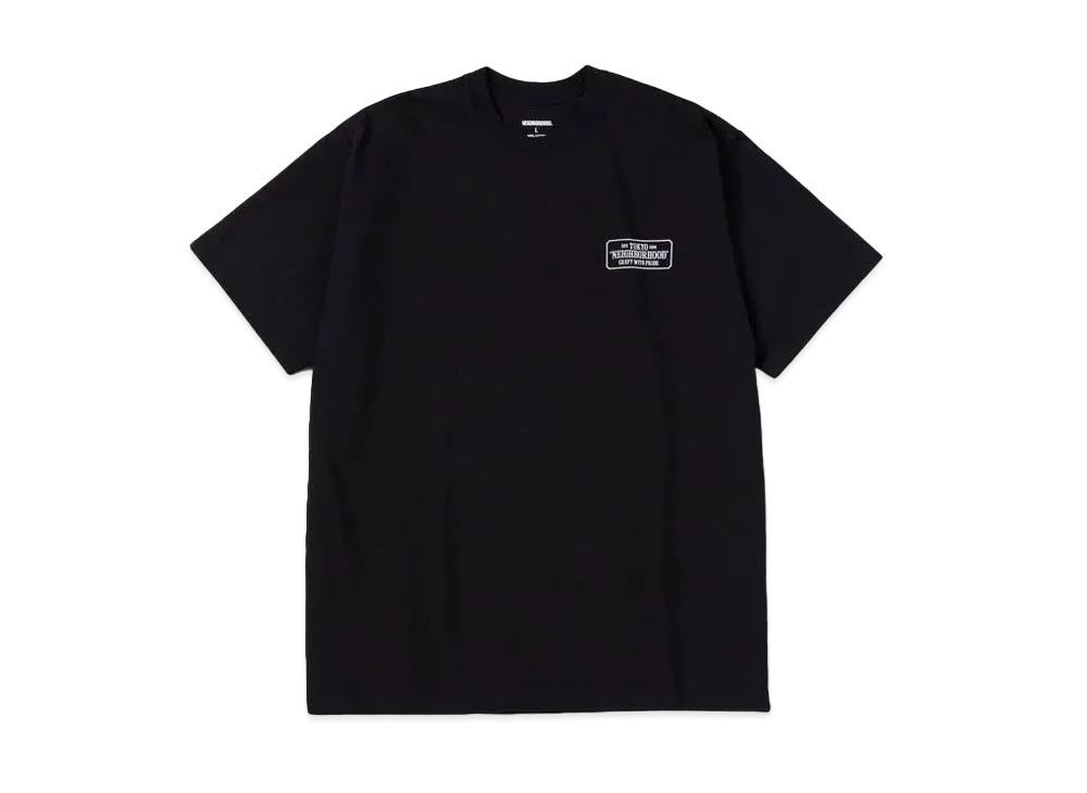 NEIGHBORHOOD BAR & SHIELD / C-TEE . SS "Black"