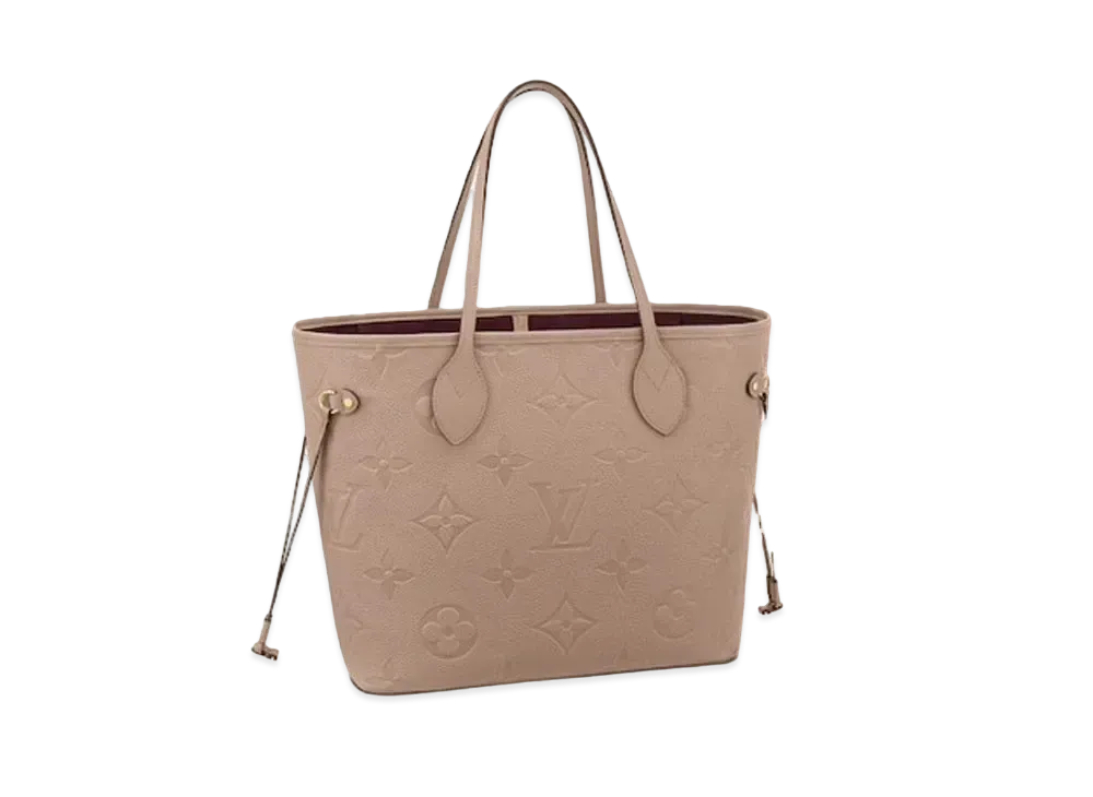 Louis Vuitton Monogram Empreinte Leather Neverfull MM "Turtledove"