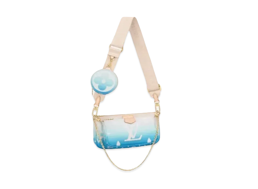 ルイヴィトン ミュルティ・ポシェット・アクセサリー "ブルー" M57633