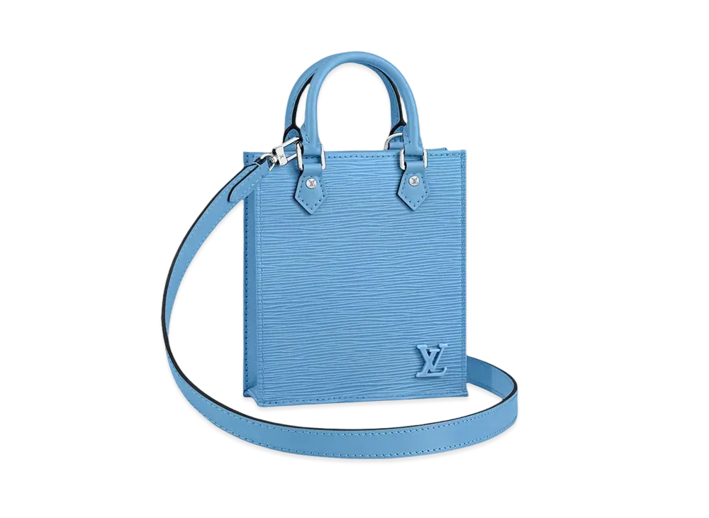 Louis Vuitton Petit Sac Plat Epi Leather "Bleuet"