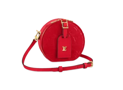 Louis Vuitton Monogram Vernis Leather Mini Boite Chapeau "Rouge"