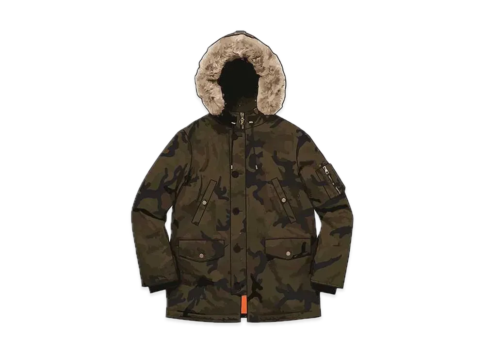 Supreme / Louis Vuitton Jacquard Denim N-3B Parka "Camo"