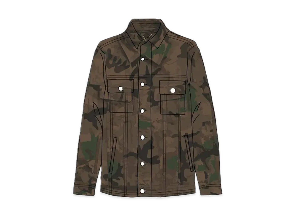 Supreme / Louis Vuitton Jacquard Denim Chore Coat "Camo"