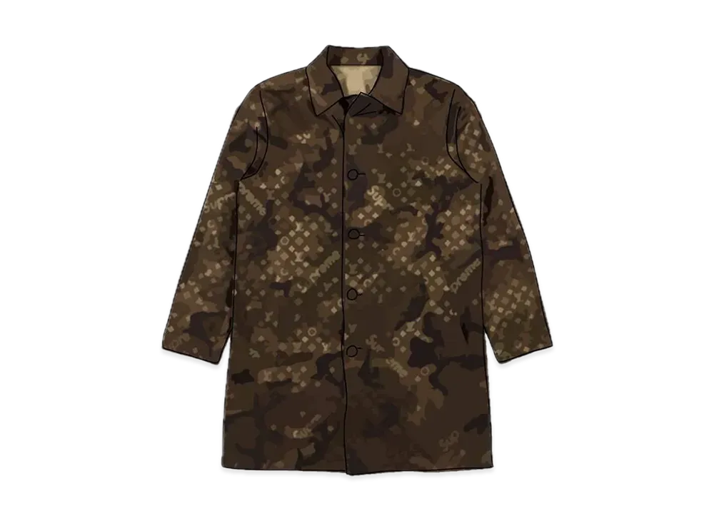 Supreme / Louis Vuitton Reversible Trench Coat "Ivory"