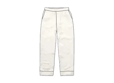 Supreme / Louis Vuitton Jacquard Silk Pajama Pant "White"