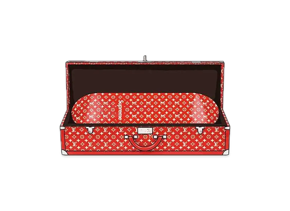 Supreme / Louis Vuitton Boite Skateboard Trunk "Red"