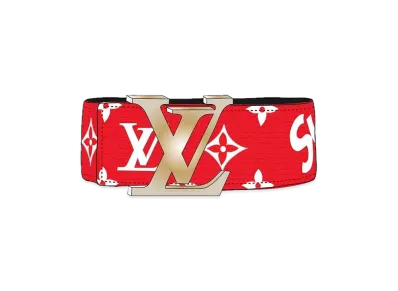Supreme / Louis Vuitton LV Initiales 40mm Belt "Red"