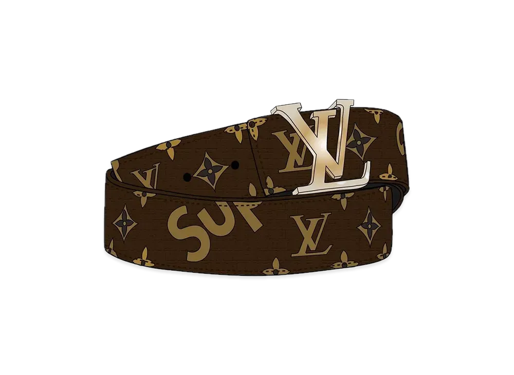 Supreme / Louis Vuitton LV Initiales 40 MM Belt "Brown"