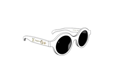 Louis Vuitton x Supreme Downtown Sunglasses "White"