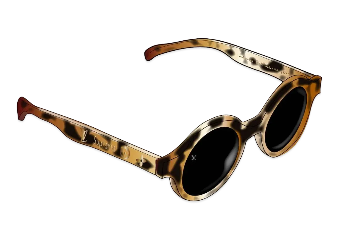 ルイヴィトン x シュプリーム ダウンタウン サングラス "レオパルト" Z0990E