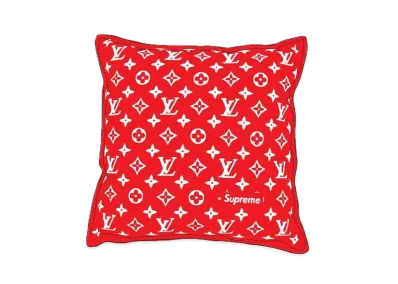 Supreme / Louis Vuitton Monogram Pillow "Red"
