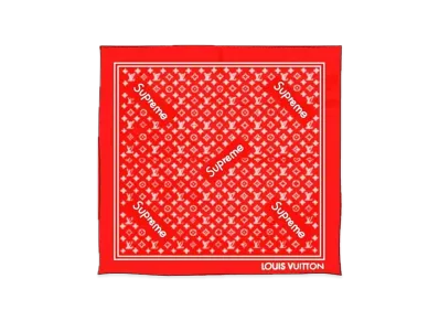 Louis Vuitton x Supreme Monogram Bandana "Red"