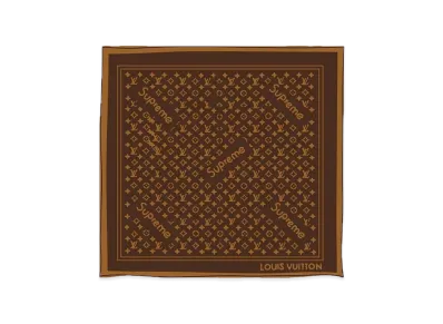 Louis Vuitton x Supreme Monogram Bandana "Brown"