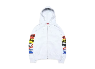 Supreme / Thrasher® Multi Logo Zip Up Hooded Sweatshirt "Ash Grey"