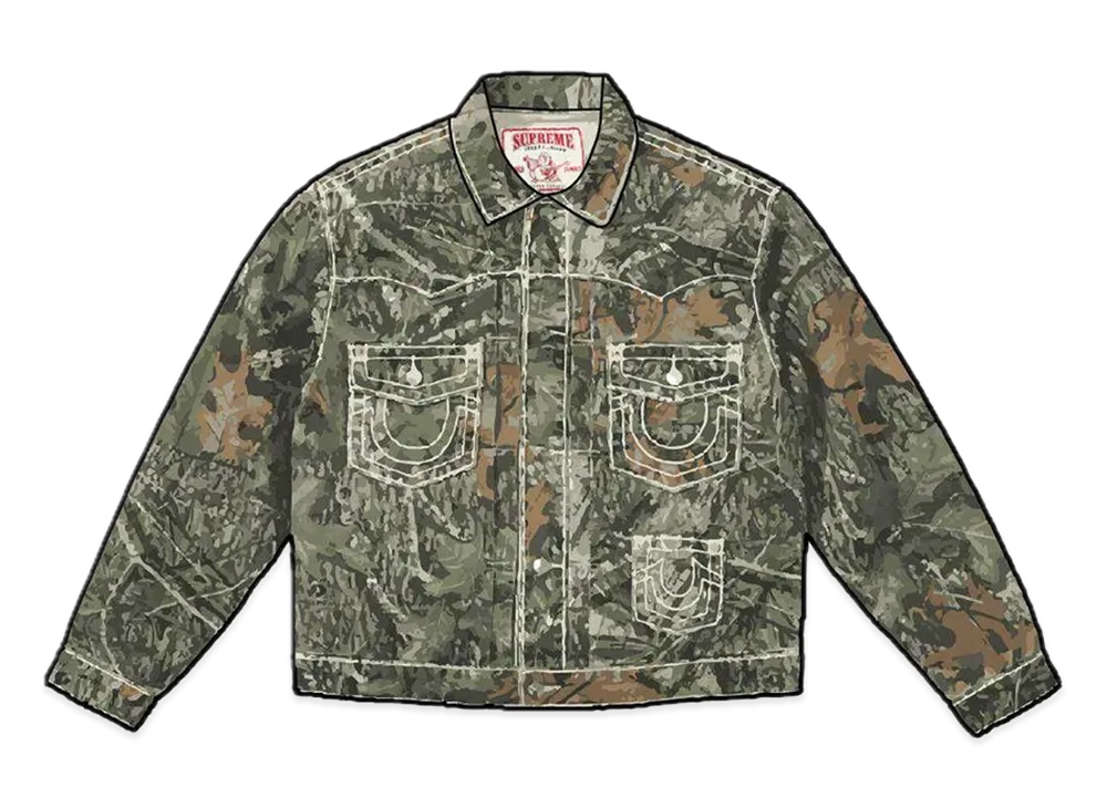 Supreme / True Religion® Denim Trucker Jacket "Camo"