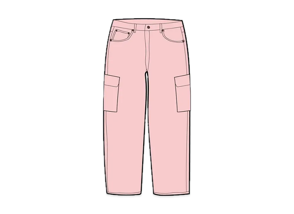 Supreme / True Religion® Denim Cargo Pant "Pink"