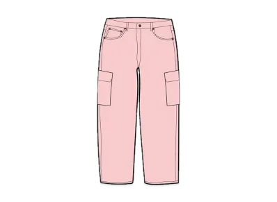 Supreme / True Religion® Denim Cargo Pant "Pink"