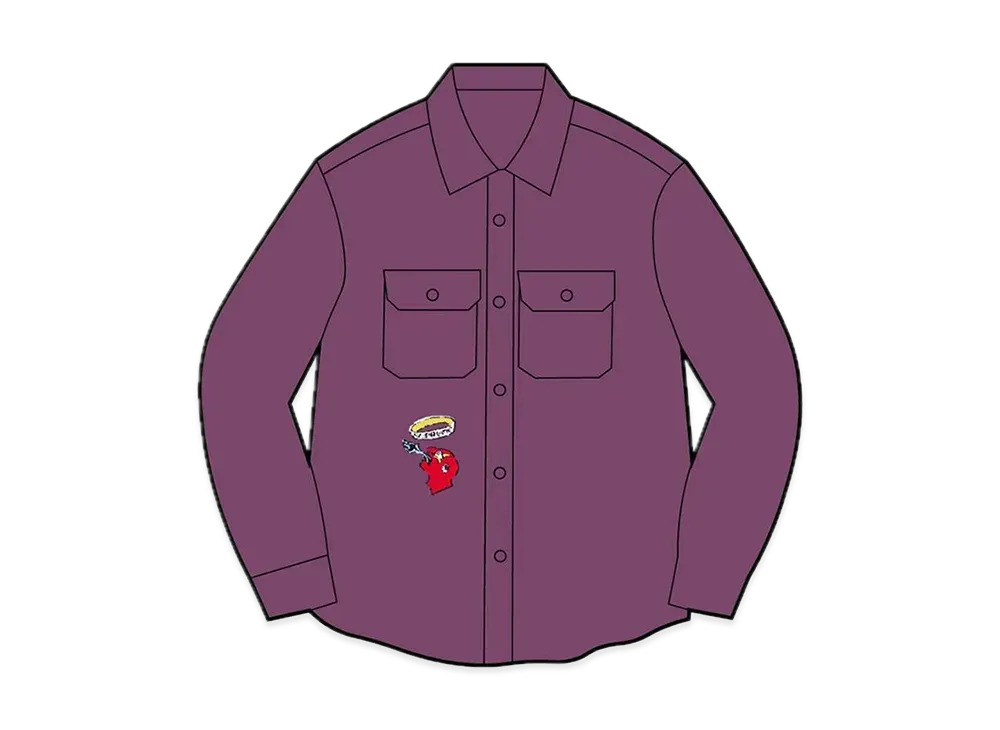 Supreme Gonz Corduroy Work Shirt "Purple"