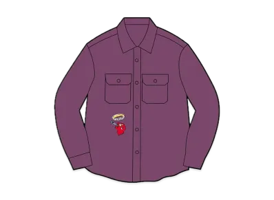 Supreme Gonz Corduroy Work Shirt "Purple"