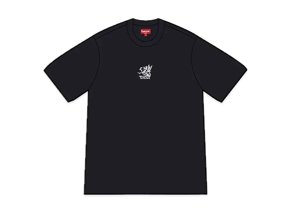 Supreme Dragon Ringer Tee "Black"