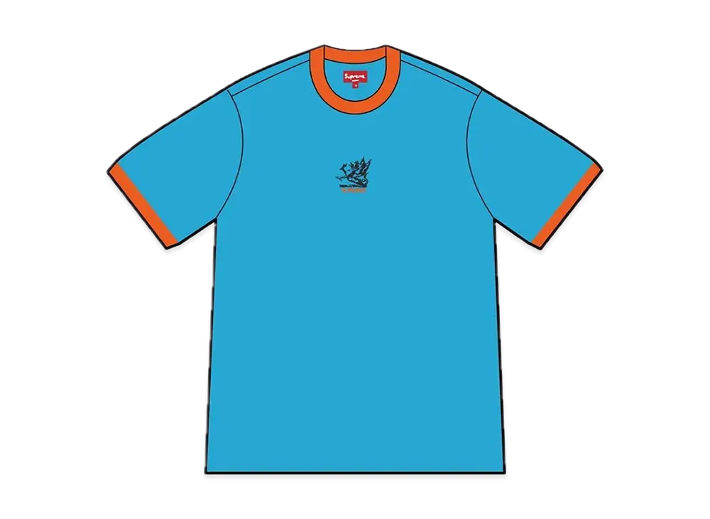 Supreme Dragon Ringer Tee "Slate"
