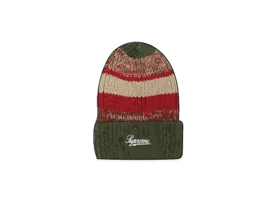 Supreme Mixed Stripe Beanie "Green"