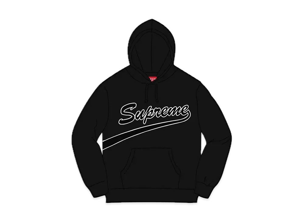 Supreme Tail Hooded Sweatshirt "Black"