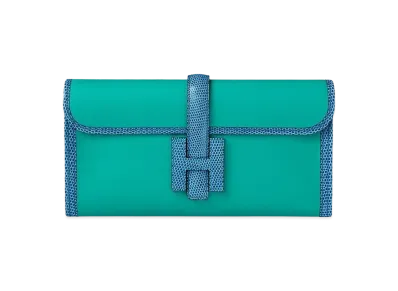 Hermes Jige Elan 29 Touche Pochette "Blue Pain/Mykonos"