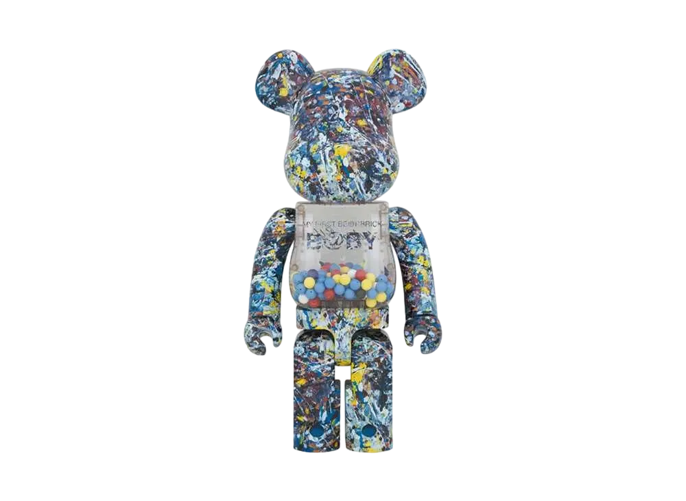 Bearbrick MY FIRST B@BY Jackson Pollock Studio Ver.1000%