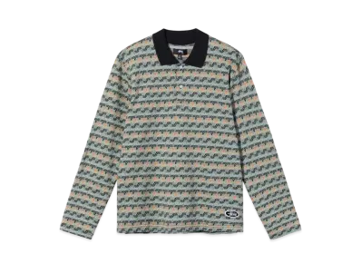 Stussy DIAMOND PATTERN POLO "Olive"