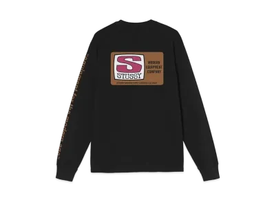 Stussy EQUIPMENT COMPANY PIGMENT DYED LS "Black"
