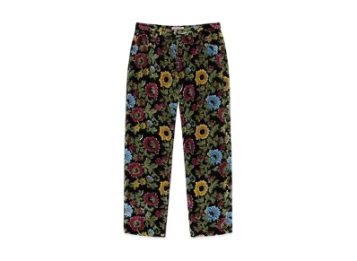 Stussy FLORAL JACQUARD BIG OL' JEANS "Black"