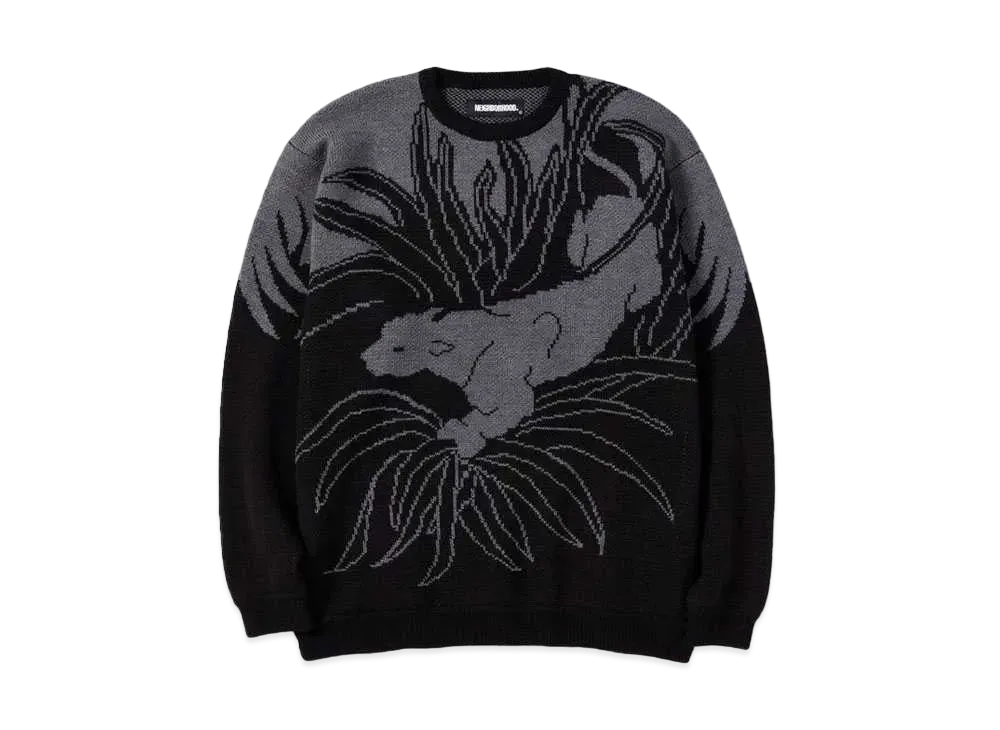 NEIGHBORHOOD JACQUARD / AW-KNIT . LS "Black"