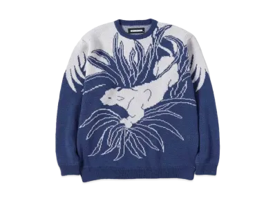 NEIGHBORHOOD JACQUARD / AW-KNIT . LS "Blue"