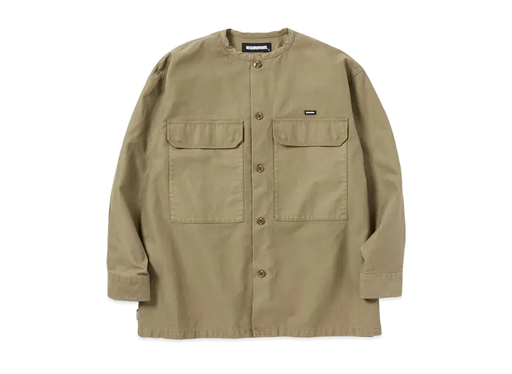 ネイバーフッド N.C. / C-シャツ . LS "カーキ"