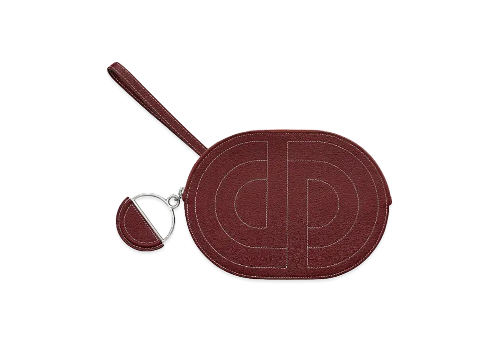 Hermes In-The-Loop To Go Pouch "Rouge H/White"