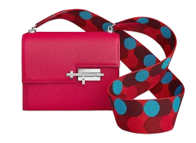 Hermes Verrou Mini Strap Bag "Rose Mexique/Rouge De Cœur/Blue Frida"