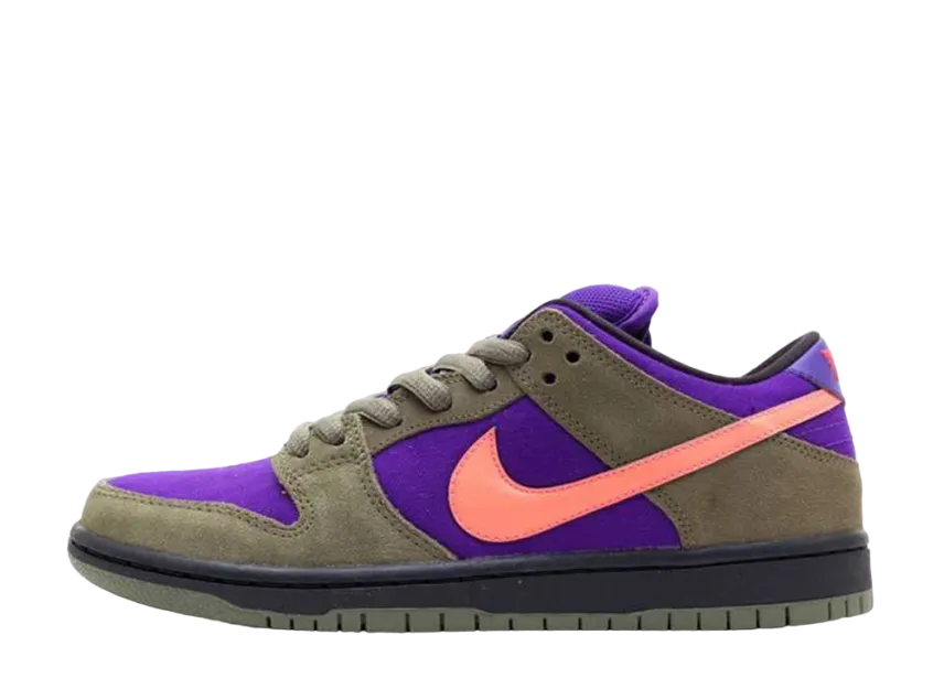 ナイキ SB ダンク ロー プロ "オリーブ/アトミックレッド"