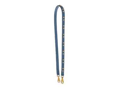 Hermes Mini Chien Ronde 16Mm Bandouliere "Blue Brighton"
