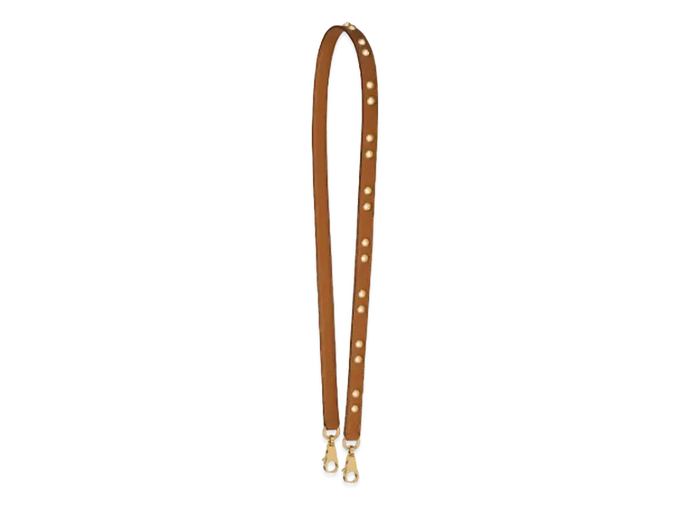 Hermes Mini Chien Ronde 16Mm Bandouliere "Gold"