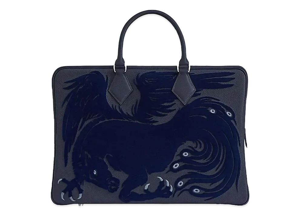Hermes Plume Fourre-Tout 45 Chimeres Pegase Bag