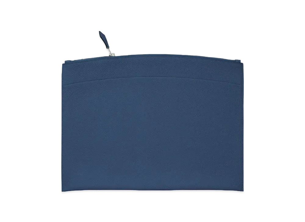 Hermes Bazar Gm Pouch "Blue Brighton"