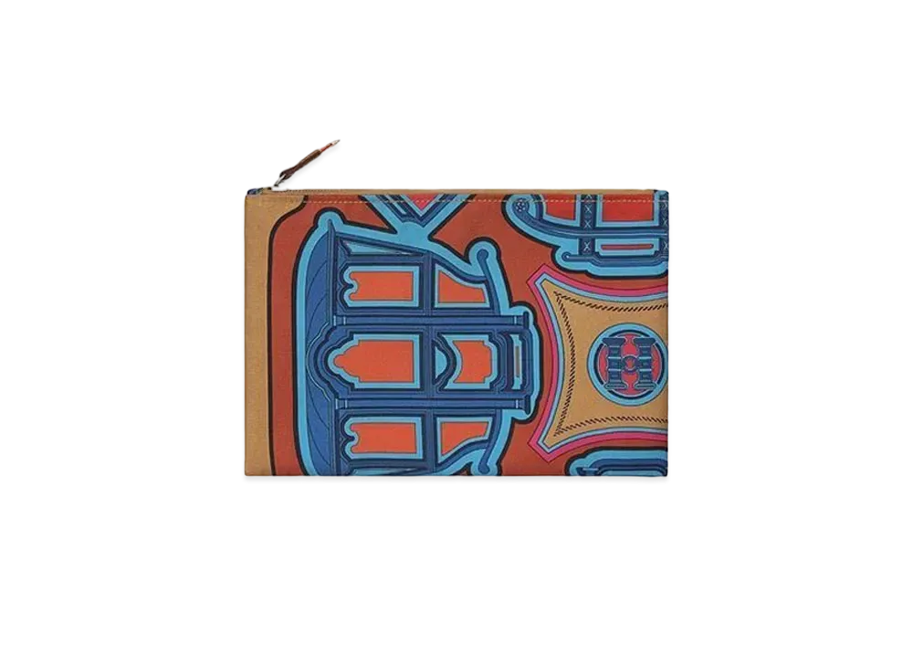 Hermes Silky Pocket Cosmetic Case "Caramel/Cuivre/Gold"