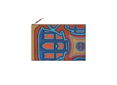 Hermes Silky Pocket Cosmetic Case "Caramel/Cuivre/Gold"