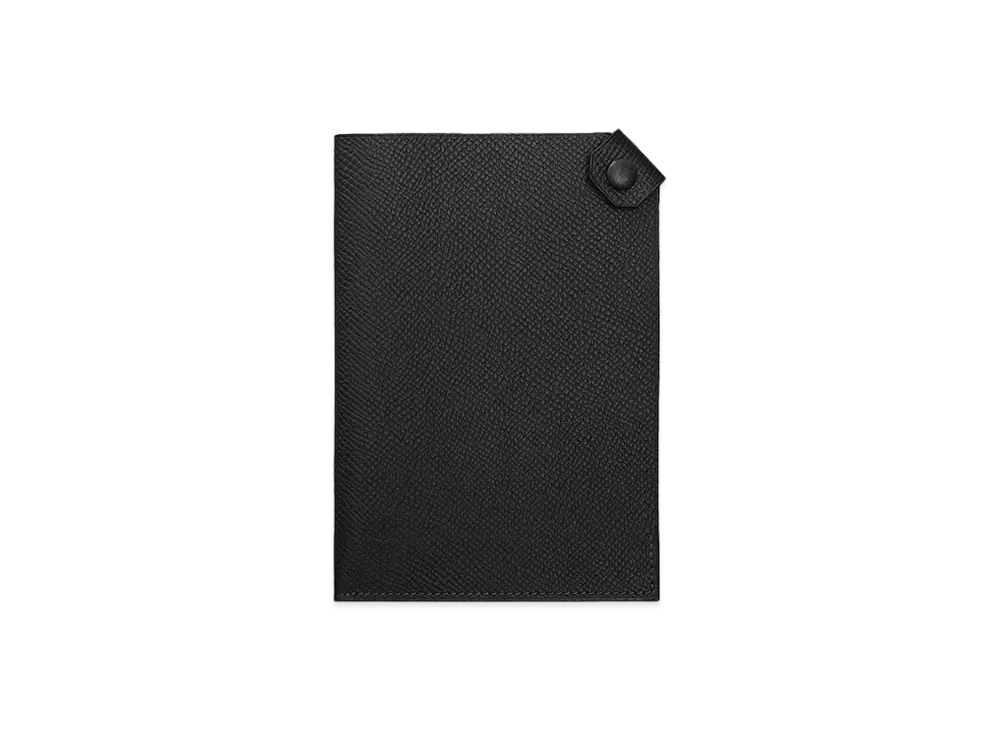 Hermes Tarmac Passport Holder "Black"