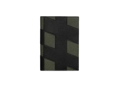 Hermes H-Tag Passport Holder "Black/Vert-De-Gris"